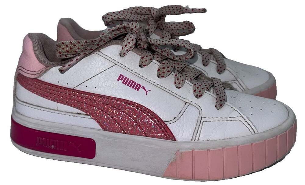 PUMA x PAW Patrol Cali Star Skye Shoes White Pink Kids 1C 388498-01
